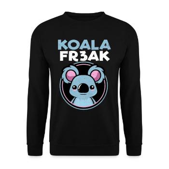 Koala - Sweat-shirt Unisexe - noir - Devant - Alina (178cm) & Michal (187cm)