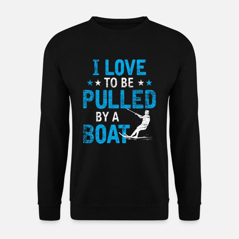 Boot Wasserski - Unisex Pullover - Schwarz
