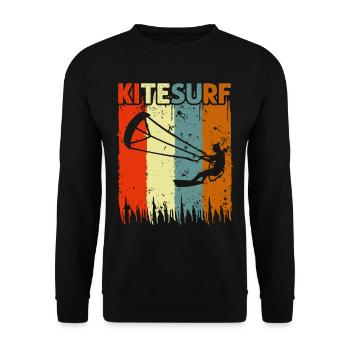 Kitesurf - Unisex Sweatshirt - black - Front - Alina (178cm) & Michal (187cm)