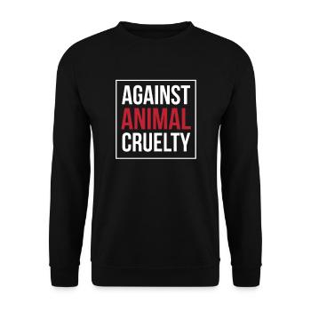 Contre la cruauté envers les animaux Bien-être animal Cadeau Amour des animaux - Sweat-shirt Unisexe - noir - Devant - Alina (178cm) & Michal (187cm)