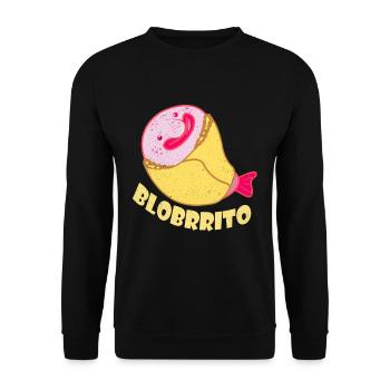Blobfish - Unisex Sweatshirt - black - Front - Alina (178cm) & Michal (187cm)