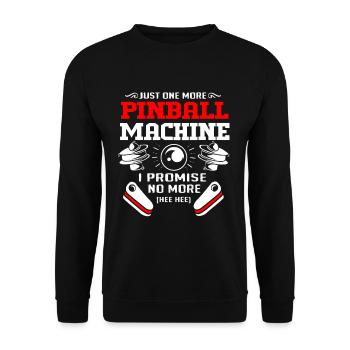 Pinball Pinball Pinball Machine Pinball Lever Game - Unisex Sweatshirt - black - Front - Alina (178cm) & Michal (187cm)