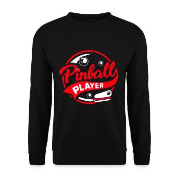Pinball Pinball Pinball Machine Pinball Lever Game - Unisex Sweatshirt - black - Front - Alina (178cm) & Michal (187cm)