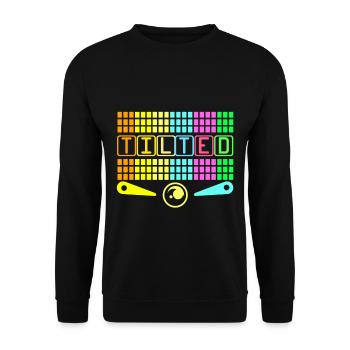 Pinball Pinball Pinball Machine Pinball Lever Game - Unisex Sweatshirt - black - Front - Alina (178cm) & Michal (187cm)