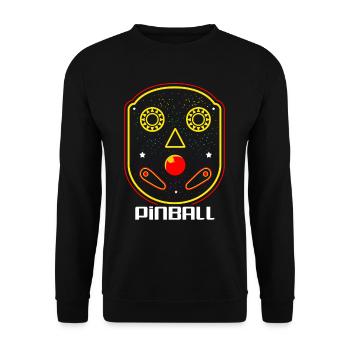 Pinball Pinball Pinball Machine Pinball Lever Game - Unisex Sweatshirt - black - Front - Alina (178cm) & Michal (187cm)