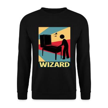 Pinball Pinball Pinball Machine Pinball Lever Game - Unisex Sweatshirt - black - Front - Alina (178cm) & Michal (187cm)