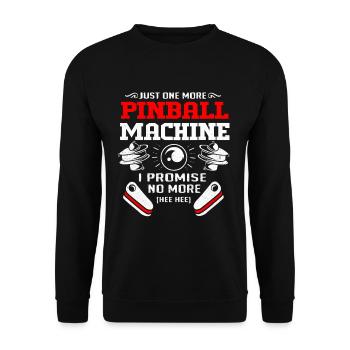 Pinball - Unisex Sweatshirt - black - Front - Alina (178cm) & Michal (187cm)