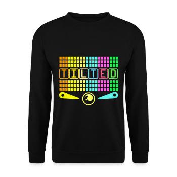 Pinball - Unisex Sweatshirt - black - Front - Alina (178cm) & Michal (187cm)