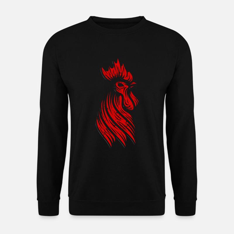 cool red chicken gift - Unisex Sweatshirt - black