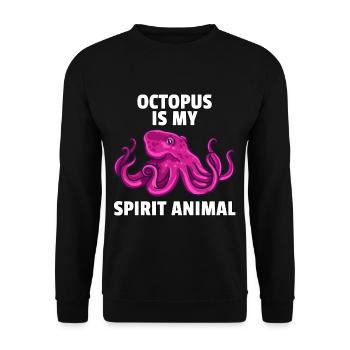 Octopus octopus squid octopus fish gift - Unisex Sweatshirt - black - Front - Alina (178cm) & Michal (187cm)