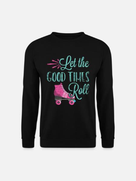 Rollschuhe Retro - Unisex Pullover - Schwarz
