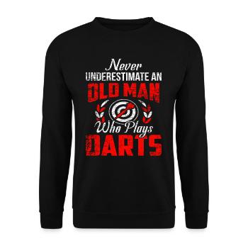 Vieil homme - Sweat-shirt Unisexe - noir - Devant - Alina (178cm) & Michal (187cm)