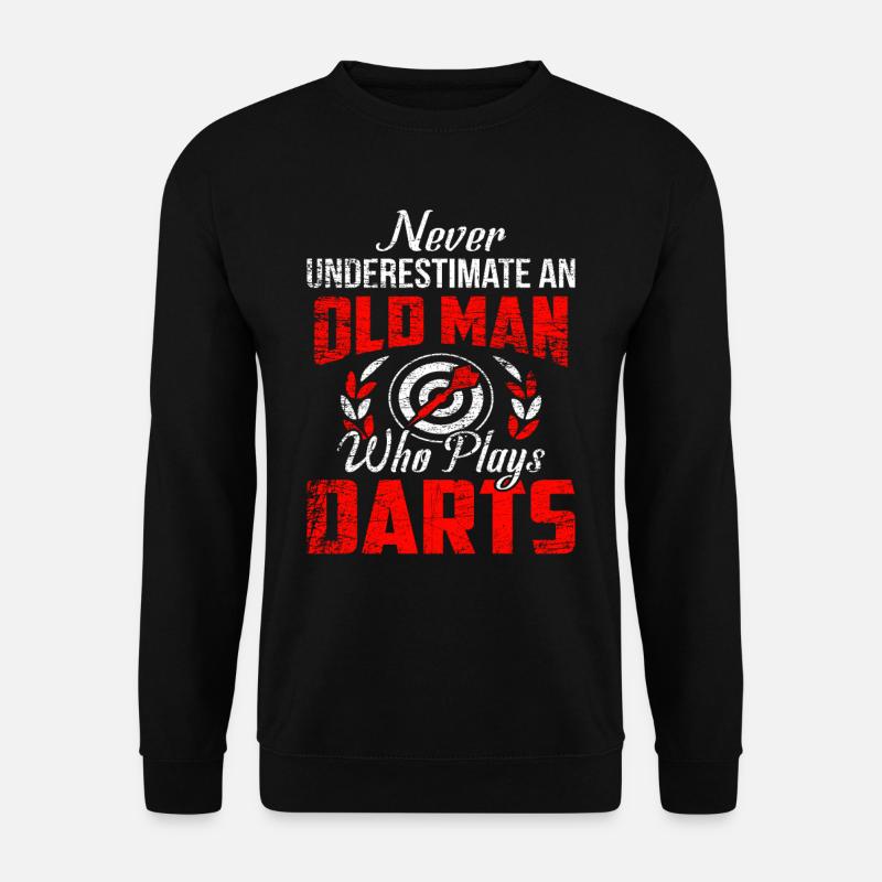 Old man darts - Unisex Sweatshirt - black