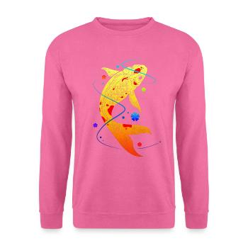 Koi - Sweat-shirt Unisexe - rose - Devant