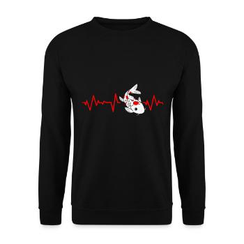 Koi - Sweat-shirt Unisexe - noir - Devant - Alina (178cm) & Michal (187cm)