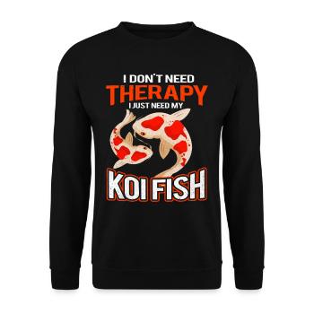 Koi - Sweat-shirt Unisexe - noir - Devant - Alina (178cm) & Michal (187cm)