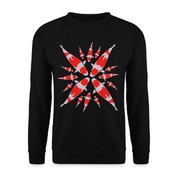 Koi - Sweat-shirt Unisexe - noir - Devant - Alina (178cm) & Michal (187cm)