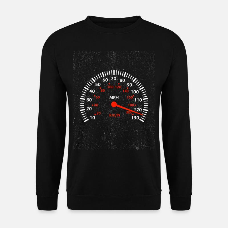 Car speedometer textured gift - Unisex Sweatshirt - black