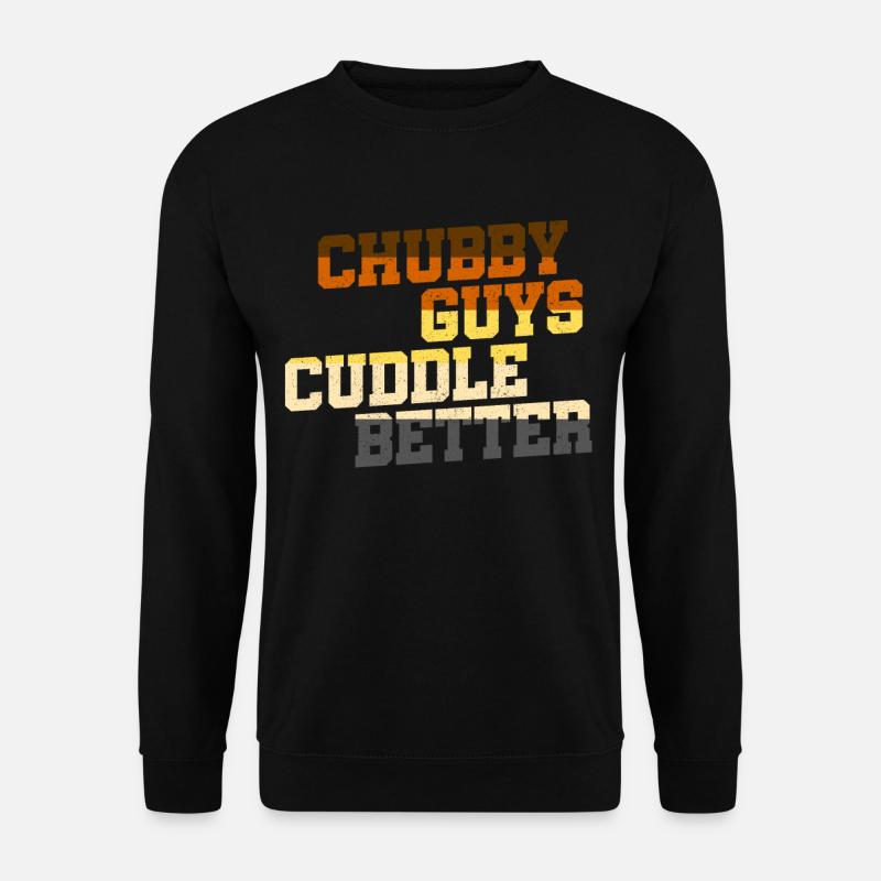 Dicker Mann Übergewicht lustiger Spruch Geschenk - Unisex Pullover - Schwarz