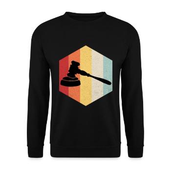 Lawyer - Unisex Sweatshirt - black - Front - Alina (178cm) & Michal (187cm)