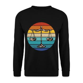 Lawyer Lawyer Lawyer Lawyer Judge - Unisex Sweatshirt - black - Front - Alina (178cm) & Michal (187cm)