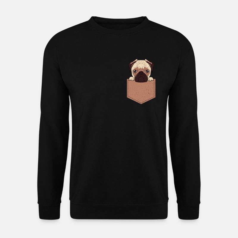 Pug - Unisex Sweatshirt - black