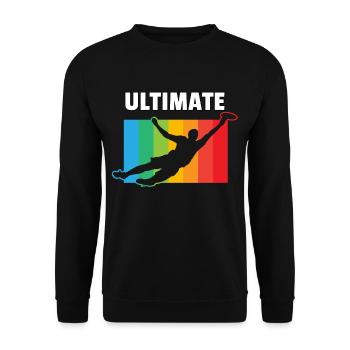 Cadeau de golf disque disque disque volant ultime Frisbee - Sweat-shirt Unisexe - noir - Devant - Alina (178cm) & Michal (187cm)