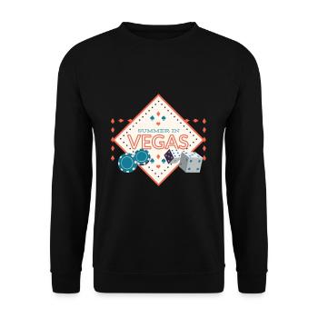 Summer in Las Vegas - Unisex Pullover - Schwarz - Vorne - Alina (178cm) & Michal (187cm)