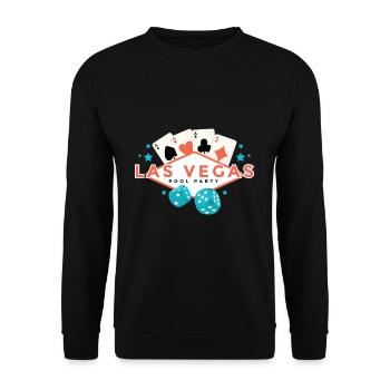 Vegas Pool Party theme - Unisex Sweatshirt - black - Front - Alina (178cm) & Michal (187cm)