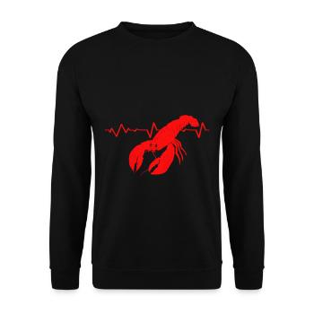 Lobster - Unisex Sweatshirt - black - Front - Alina (178cm) & Michal (187cm)