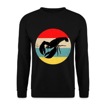 Lobster - Unisex Sweatshirt - black - Front - Alina (178cm) & Michal (187cm)