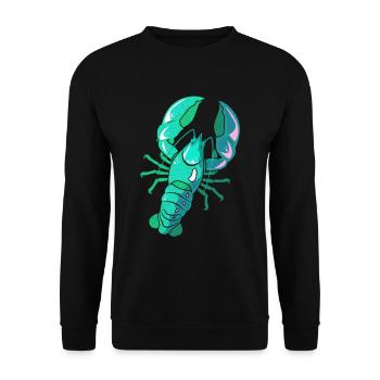 Lobster - Unisex Sweatshirt - black - Front - Alina (178cm) & Michal (187cm)