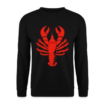 Lobster - Unisex Sweatshirt - black - Front - Alina (178cm) & Michal (187cm)