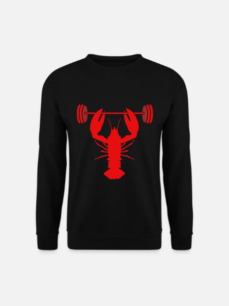 Hummer Shrimp Languste Krebs Meeresfrüchte - Unisex Pullover - Schwarz