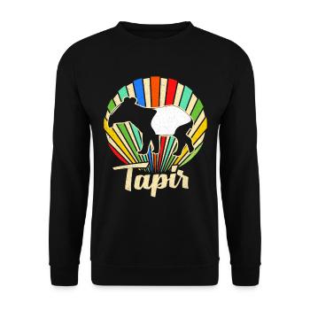 Tapir - Unisex Pullover - Schwarz - Vorne - Alina (178cm) & Michal (187cm)