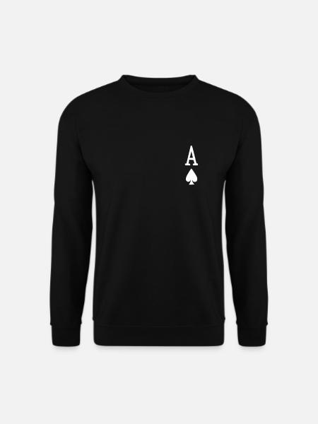 ACe of Spades Poker Shirt - Unisex Pullover - Schwarz