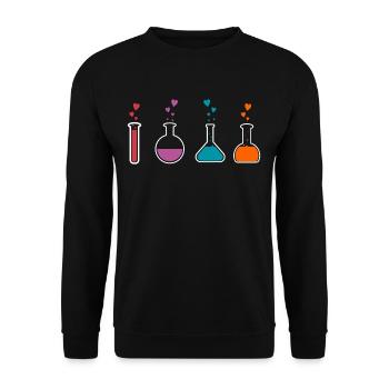 chemistry - Unisex Sweatshirt - black - Front - Alina (178cm) & Michal (187cm)
