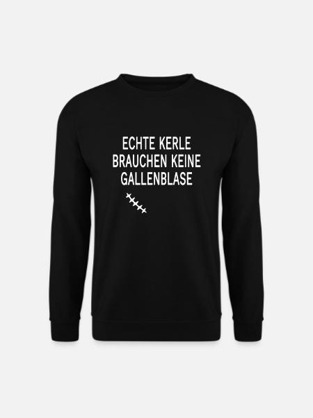 Gallenblase Operation Narbe Geschenk zur Genesung - Unisex Pullover - Schwarz
