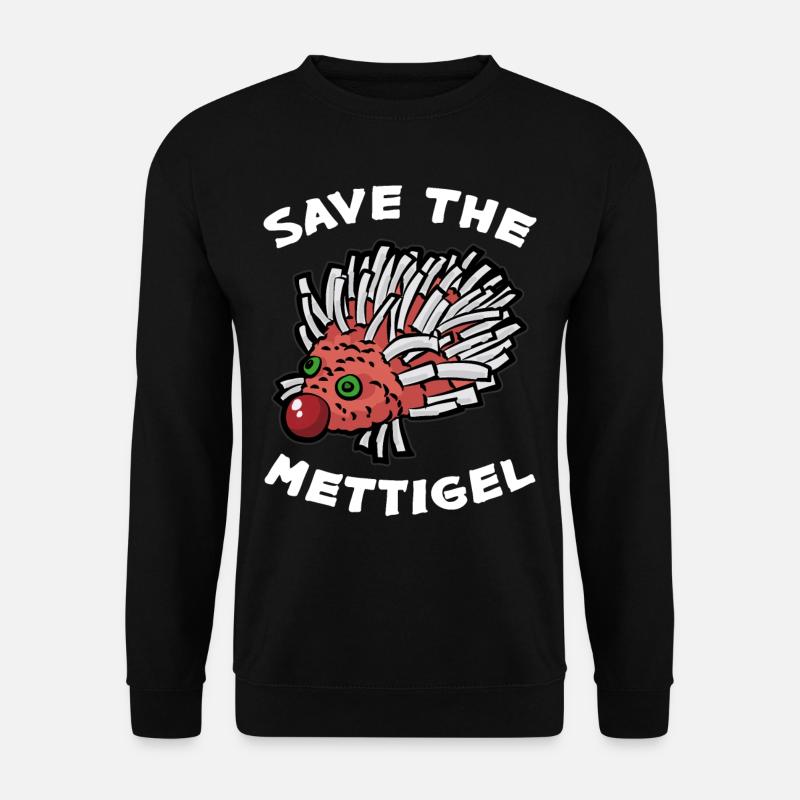 SAVE THE METTIGEL Mett Zwiebel Fleischesser - Unisex Pullover - Schwarz
