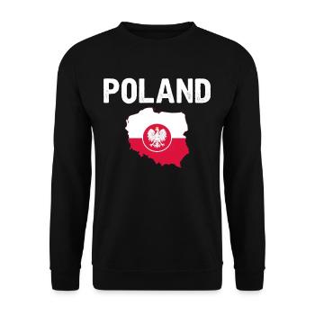 Polen - Unisex Pullover - Schwarz - Vorne - Alina (178cm) & Michal (187cm)