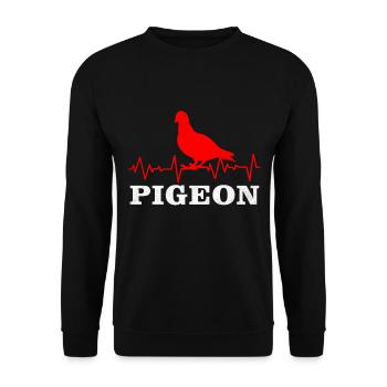 Dove - Unisex Sweatshirt - black - Front - Alina (178cm) & Michal (187cm)