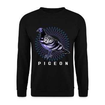 Taube - Unisex Pullover - Schwarz - Vorne - Alina (178cm) & Michal (187cm)