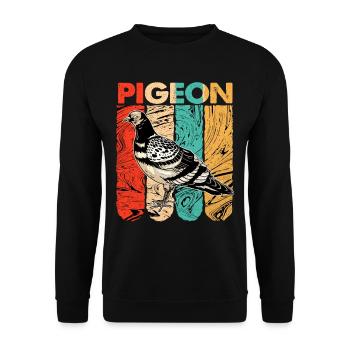 Dove - Unisex Sweatshirt - black - Front - Alina (178cm) & Michal (187cm)