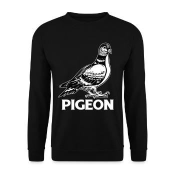 Pigeon Racing Pigeon Fancier Carrier Pigeon Turtle Dove - Unisex Sweatshirt - black - Front - Alina (178cm) & Michal (187cm)