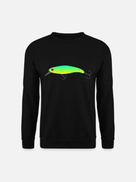 Wobbler fishing angler fishing fish gift - Unisex Sweatshirt - black