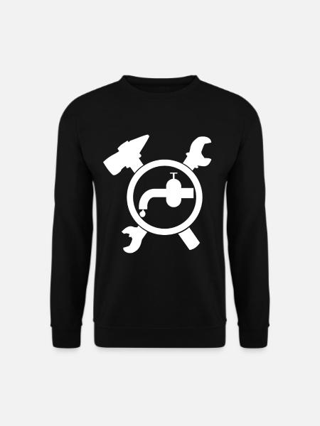 Klempner Handwerkszeichen Installateur - Unisex Pullover - Schwarz