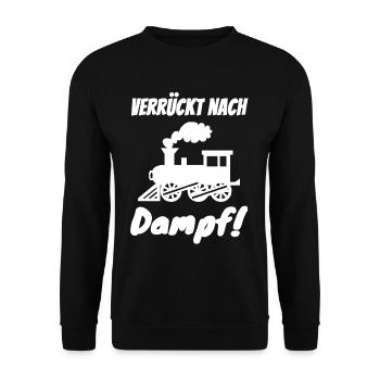 Eisenbahn Eisenbahner - Unisex Pullover - Schwarz - Vorne - Alina (178cm) & Michal (187cm)