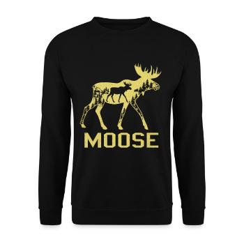 L’orignal - Sweat-shirt Unisexe - noir - Devant - Alina (178cm) & Michal (187cm)