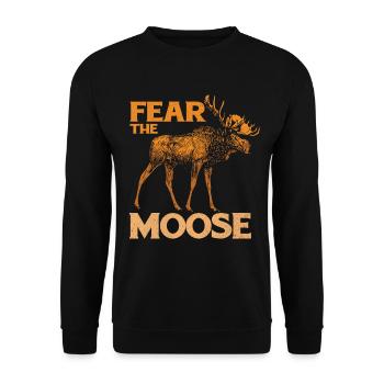 L’orignal - Sweat-shirt Unisexe - noir - Devant - Alina (178cm) & Michal (187cm)