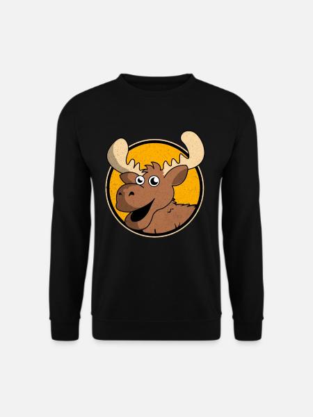 Elch - Unisex Pullover - Schwarz